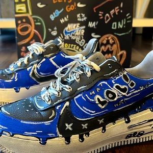 Custom AF1s youth size 6.5